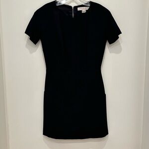 French Connection Black Short-Sleeve Mini Dress